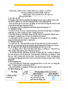 Giáo án Động tác vươn thở, tay, chân và lườn của bài TD phát triển chung Gdtc 3 Chân trời sáng tạo