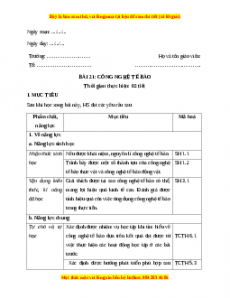 Giáo án Sinh học 10 Bài 21 (Chân trời sáng tạo): Công nghệ tế bào