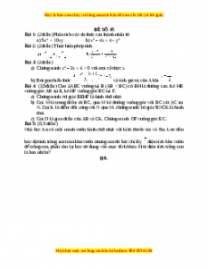 Đề thi cuối học kì 1 Toán 8 năm 2022 - 2023 - Đề 45