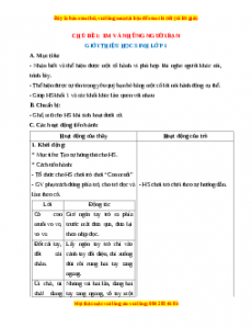 Giáo án Em và những người bạn HĐTN 1 Chân trời sáng tạo