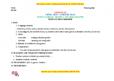 Giáo án Tiếng anh 7 Friends Plus Unit 5 ACHIEVE