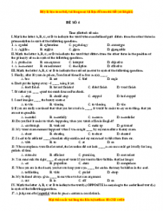 Đề thi giữa kì 1 Tiếng anh 12 năm 2022 - 2023 (Đề 4)