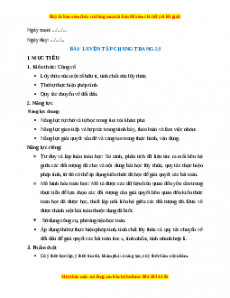Giáo án Luyện tập chung trang 24 Toán 7 Kết nối tri thức