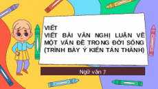 Bài giảng điện tử Viết bài văn nghị luận về một vấn đề trong đời sống | Kết nối tri thức Ngữ văn 7