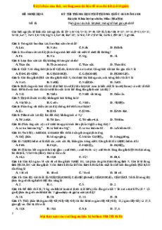 Bộ 30 đề thi thử THPTQG môn Hóa học năm 2023 - GV Nguyễn Minh Tuấn có đáp án (Đề 15)