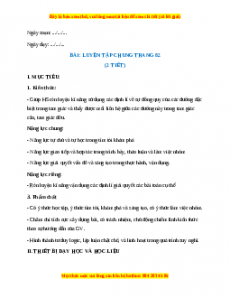 Giáo án Luyện tập chung trang 83 Toán 7 Kết nối tri thức