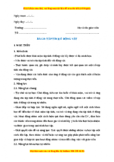 Giáo án Sinh học 7 Cánh diều Bài 28. Tập tính ở động vật