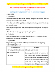 Giáo án Ngữ văn 11 Kết nối tri thức (năm 2025) | Giáo án Ngữ văn 11 mới, chuẩn nhất
