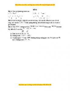 Đề thi giữa kì 2 Toán 8 năm 2023 - Đề 82