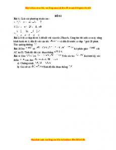 Đề thi giữa kì 2 Toán 8 năm 2023 - Đề 83