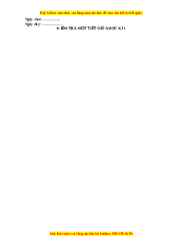 Giáo án Địa lí 10 Kết nối tri thức (2024): Kiểm tra 1 tiết giữa học kì 1