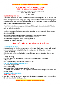 Giáo án Bài 9: Trong thế giới viễn tưởng (Truyện khoa học viễn tưởng) 2024 Chân trời sáng tạo