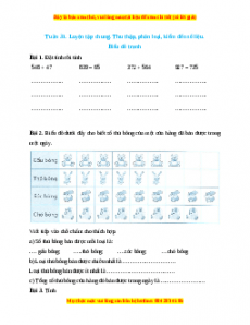 Bài tập cuối tuần Toán lớp 2 Tuần 31 Kết nối tri thức (có lời giải)