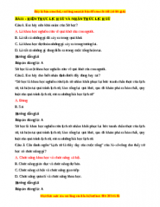 Bộ trắc nghiệm Lịch sử 10 Cánh diều (có đáp án)