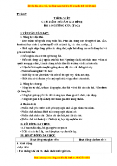 Giáo án Ngưỡng cửa (T1+2) Tiếng việt 3 Cánh diều