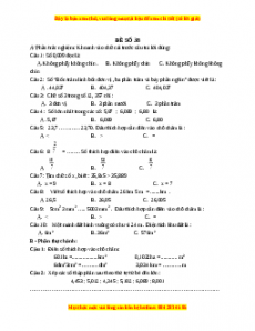 Bộ đề thi Toán 5 học kì 1 năm 2022 - 2023 - Đề 38