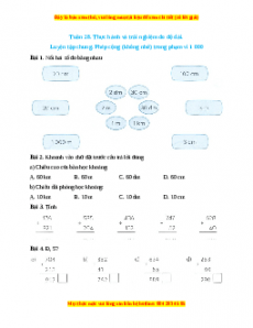 Bài tập cuối tuần Toán lớp 2 Tuần 28 Kết nối tri thức (có lời giải)