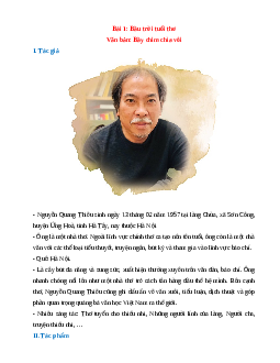 Tác giả - tác phẩm Ngữ văn 7 Kết nối tri thức (cả năm)