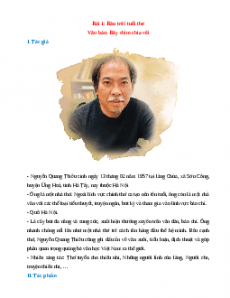 Tác giả - tác phẩm Ngữ văn 7 Kết nối tri thức (cả năm)