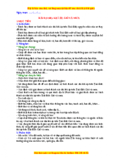 Giáo án Bài 8 Địa lí 10 Cánh Diều (2024): Khí áp, gió và mưa