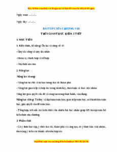 Giáo án Bài Tập Cuối Chương 8 Toán 10 Chân trời sáng tạo