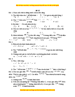 Đề thi giữa kì 1 Toán 8 năm 2023 - Đề 15