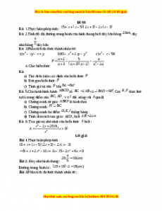 Đề thi giữa kì 1 Toán 8 năm 2023 - Đề 88