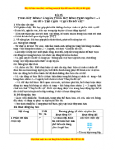 Giáo án Tung bắt bóng cá nhân Gdtc 3 Chân trời sáng tạo