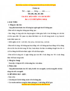 Giáo án Tuần 33 Tiếng việt lớp 1 Kết nối tri thức