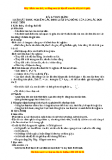 Giáo án Vật lí 12 Bài 6: Thực hành: Khảo sát thực nghiệm các điịnh luật dao động của con lắc đơn