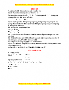 Đề thi Toán 9 học kì 2 năm 2022 - 2023 - Đề 35