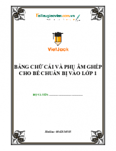 Bảng chữ cái và phụ âm ghép cho bé chuẩn bị vào lớp 1