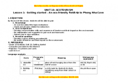 Giáo án Unit 10: Ecotourism Tiếng anh 10 Global success