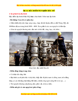 Lý thuyết Địa lý 7 Cánh diều Bài 14: Đặc điểm tự nhiên Bắc Mỹ