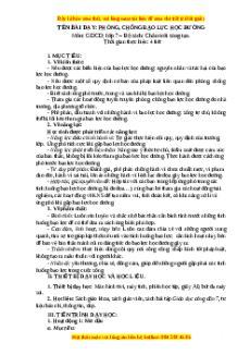 Giáo án GDCD 7 Bài 8 (Chân trời sáng tạo): Phòng, chống bạo lực học đường