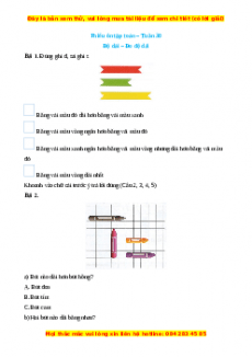 Bài tập cuối tuần Toán lớp 1 Tuần 30 Chân trời sáng tạo (có lời giải)