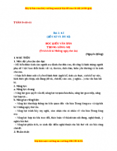 Giáo án Bài 3: Kí (2024) Cánh diều