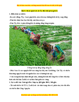 Lý thuyết Lịch sử 7 Cánh diều Bài 8: Khái quát lịch sử Ấn Độ thời phong kiến