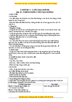 Giáo án Bài 19 Địa lí 7 Chân trời sáng tạo (2024): Thiên nhiên Châu Đại Dương