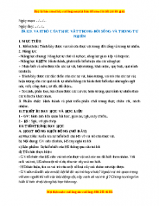 Giáo án Bài 20 KHTN 6 Cánh diều (2024): Vai trò của thực vật trong đời sống và trong tự nhiên