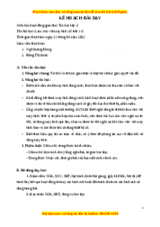 Giáo án Tin học 3 Chân trời sáng tạo Bài 4: Làm việc với máy tính