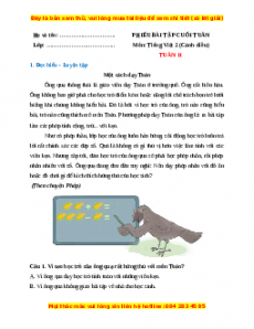 Bài tập cuối tuần Tiếng việt lớp 2 Tuần 11 Cánh diều (có lời giải)