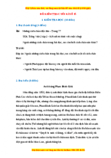 Đề thi cuối kì 2 Tiếng Việt lớp 2 Kết nối tri thức (Đề 15)
