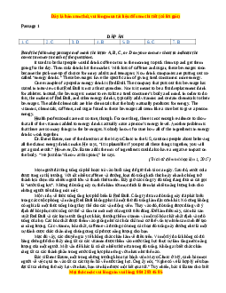 500 bài tập Đọc hiểu - Đọc điền 8+ Tiếng Anh tốt nghiệp THPT năm 2023 cực hay