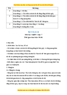 Giáo án Vật lí 7 Kết nối tri thức Bài 9: Đo tốc độ