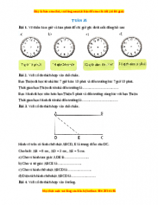 Bài tập cuối tuần Toán lớp 3 Tuần 35 Chân trời sáng tạo (có lời giải)