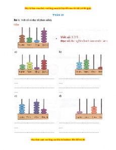 Bài tập cuối tuần Toán lớp 3 Tuần 19 Chân trời sáng tạo (có lời giải)