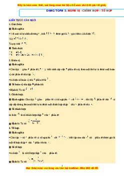 Bộ 50 chuyên đề luyện thi theo mức độ Toán 12 cực hay (có đáp án)