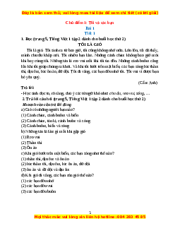 Giải Tiếng việt lớp 1 Tập 2 (Dành cho buổi học thứ hai)