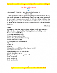 Giải Tiếng việt lớp 1 Tập 2 (Dành cho buổi học thứ hai)